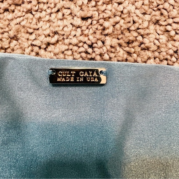 NWT! Cult Gaia Cindy Bikini Bottom in Aquamarine. Size Medium. - Picture 7 of 13